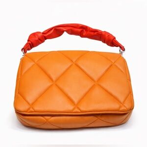 Sondra Roberts Orange Puffer Bag